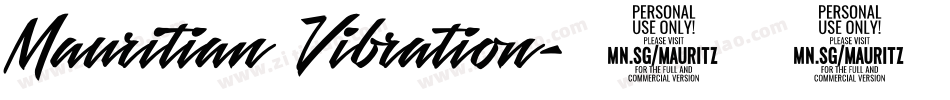 Mauritian Vibration字体转换